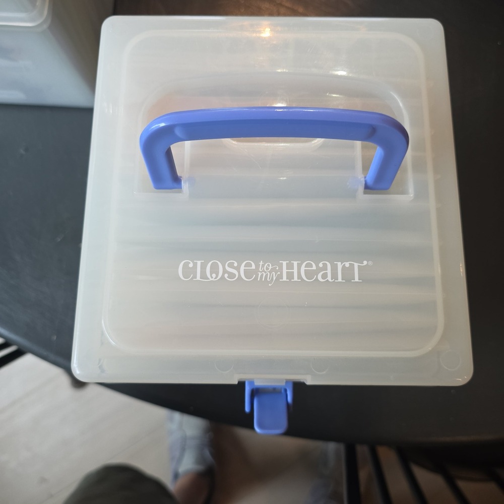 Close To My Heart 11 Clear Acrylic Stamp Sets with Branded Storage Case Lot